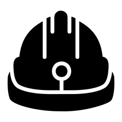 Wall Mural - helmet solid icon