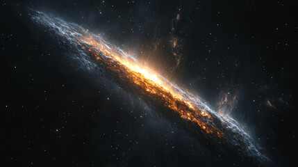 Wall Mural - Space nebula and galaxy