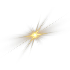 Fototapete - Rays of Sun with Bright Yellow Light Flash and Glare Effect. Sunshine Explosion, Radiant Light Burst, Glowing Sunbeam and Warm Shine on Transparent Background for Nature or Design Use