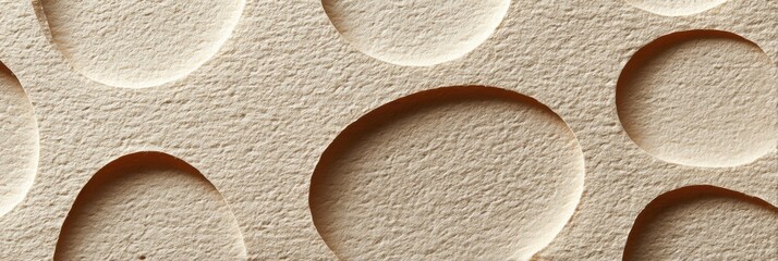 Leinwandbilder - Unique Soft Textured Recycled Paper Featuring Pressed Egg Outlines for Creative Projects and Eco-Friendly Crafts Generative AI