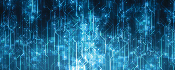 Aufkleber - Abstract circuit technology concept background