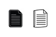 © Rupasi - Document Icons Set, File Symbols, Paper Sheets Vector Illustration