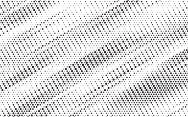 Poster - Black and white halftone triangles pattern. Abstract diagonal liner effect geometric gradient background. Vector illustration.