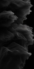 Wall Mural - abstract background of delicate wavy fluid, dynamic flowing waves in shades of gray and black