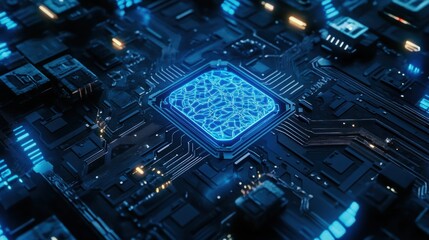Neural AI-powered Circuits Forming Interconnected in the Landscape