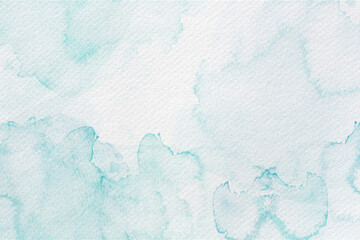 Wall Mural - Soft Watercolor Blue Abstract Background