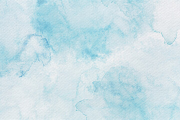 Wall Mural - Soft Watercolor Blue Abstract Background