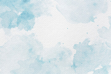 Wall Mural - Soft Watercolor Blue Abstract Background