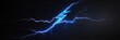 © retirementfun - A vibrant neon blue lightning bolt streaks across a black background , strike, background, futuristic