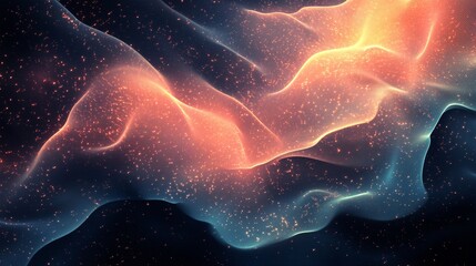 Wall Mural - soft-glow data network pattern minimal background
