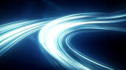 Wall Mural - A deep black space backdrop representing technology and space travel.