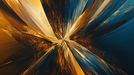 Wall Mural - a dynamic and colorful abstract design with radiating rays