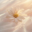 © Chalit - dreamy and romantic depiction of a single white daisy, designed with an artistic and ethereal touch.