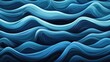 © artivisual - Abstract illustration of stylized ocean waves in shades of blue.