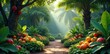 © tpadobestock - Lush, vibrant paradise garden with abundant fruit , life, biodiversity, spring