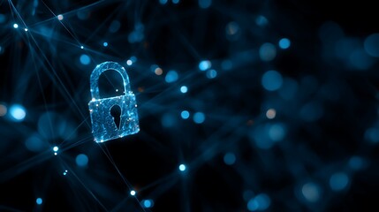 Fototapete - Prioritize user privacy and data protection, focus on encryption and strong internet network security measures to safeguard personal data from cyber intrusions and breaches