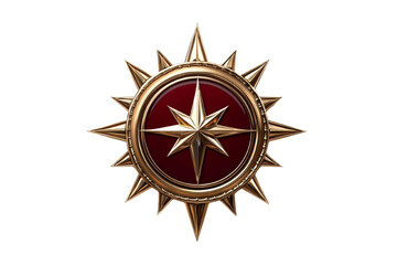 Poster - Gleaming stellar emblem with golden accents set against an isolated presentation