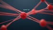 © Sergio - Red network representation illustrating algorithm trap concept in technology and data analysis showcases interconnected nodes