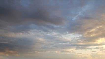 Wall Mural - dramatic sky with cloud, nature weather background. environment, atmosphere and heaven concept