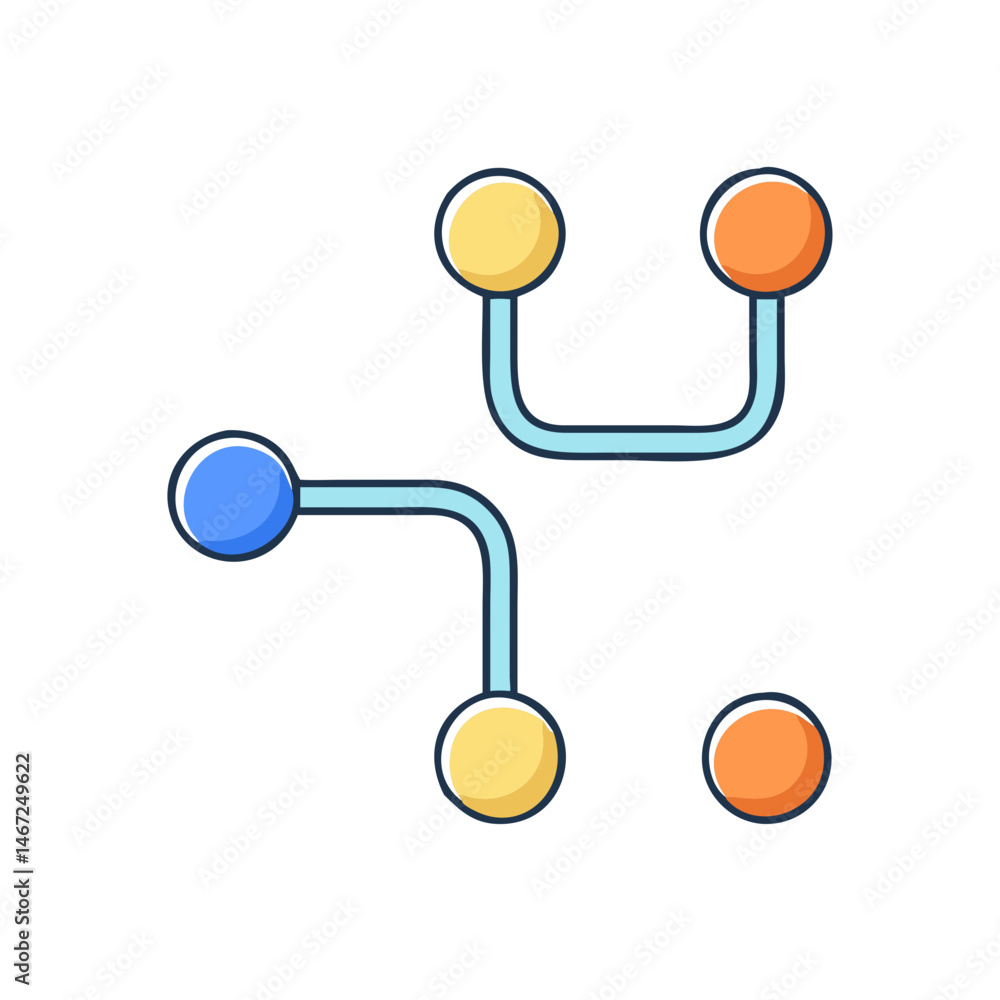Network diagram connection graph node link analysis visualization ...