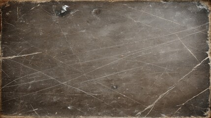 Aufkleber - Dark, rough surface showcases a scratched, grunge texture with faded lines. Diffused lighting creates a moody atmosphere, ideal for creative designs or backgrounds
