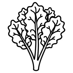 Kale icon art vector