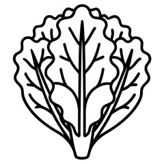 Kale icon art vector