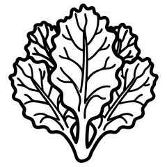 kale icon art vector