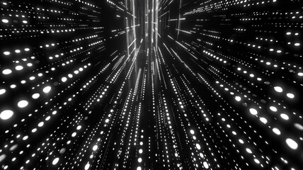 Abstract picture of binary code with digital technology style design with the coding data flowing show dynamic movement represent about programming by programmer or problem solve by encryption. AIG53.