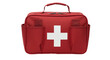 © Laura - Isolated Red First Aid Medical Bag with Pockets