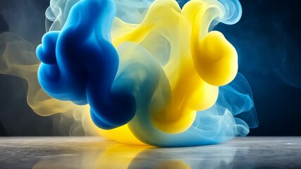 Poster - Mesmerizing Dance of Colorful Smoke A Visual Symphony of Fluid Art