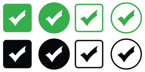  checkmark icon set vector 