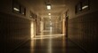 © Ihsanfrr - Empty School Hallway, Illustration