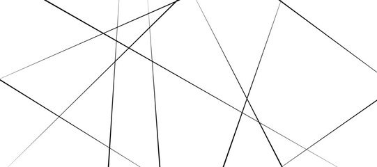 Abstract pattern of diagonal black lines on a clean white background. The lines should vary in length and angle, creating a dynamic and chaotic composition.