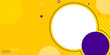 © Ribut - Abstract banner background vector illustration with circle purple blue and yellow color combination and copy space for advertising or backdrop