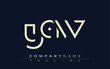 © drawfastpro - YAW abstract letter design. Modern Business Logo Design With Abstract Typography and Contemporary Style