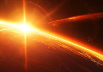 Wall Mural - sun in space