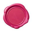 © Moiz - Pink blank wax seal isolated on transparent background