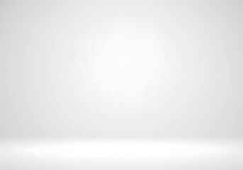 Wall Mural - empty white studio room, clean minimalist space background, ideal for product displays, presentation