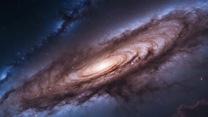 Wall Mural - galaxy andromeda featuring nebula, stars, and space dust in the universe long exposure