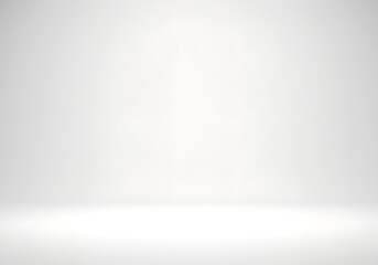 Wall Mural - white studio room background with subtle grey gradient for product display and clean design