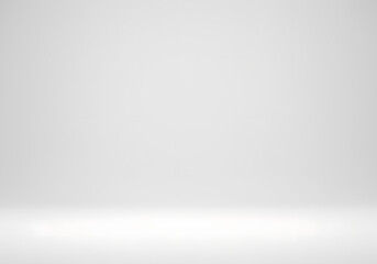 Wall Mural - white studio room background, bright clean minimalist design, for product display, presentations, an