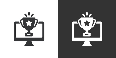 Wall Mural - award icon. solid glyph series icon
