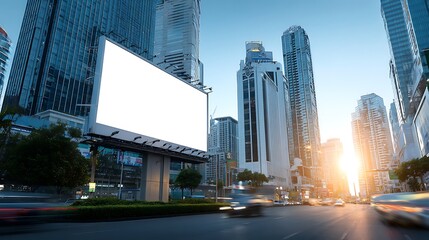 Poster - Blank advertising billboard mockup