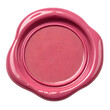 © Moiz - Pink blank wax seal isolated on transparent background