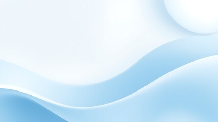Wall Mural - abstract blue and white wavy background with elegant gradual transition in modern style