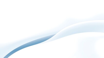 Wall Mural - abstract blue waves flowing across a white background ideal for modern design projects
