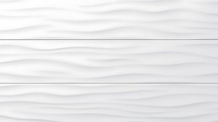 Wall Mural - clean white textured surface displaying undulating waves representing gentle movement and fluidity