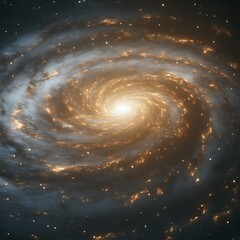 Wall Mural - spiral galaxy in deep space (1)