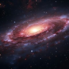 Wall Mural - spiral galaxy in deep space (2)